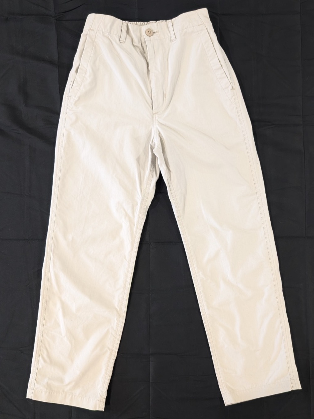 American Trench Triple O Pants Small Bone Grey Ripstop Cotton USA Made Workwear